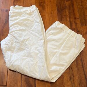 Ann Taylor White Wide Leg Pants 12